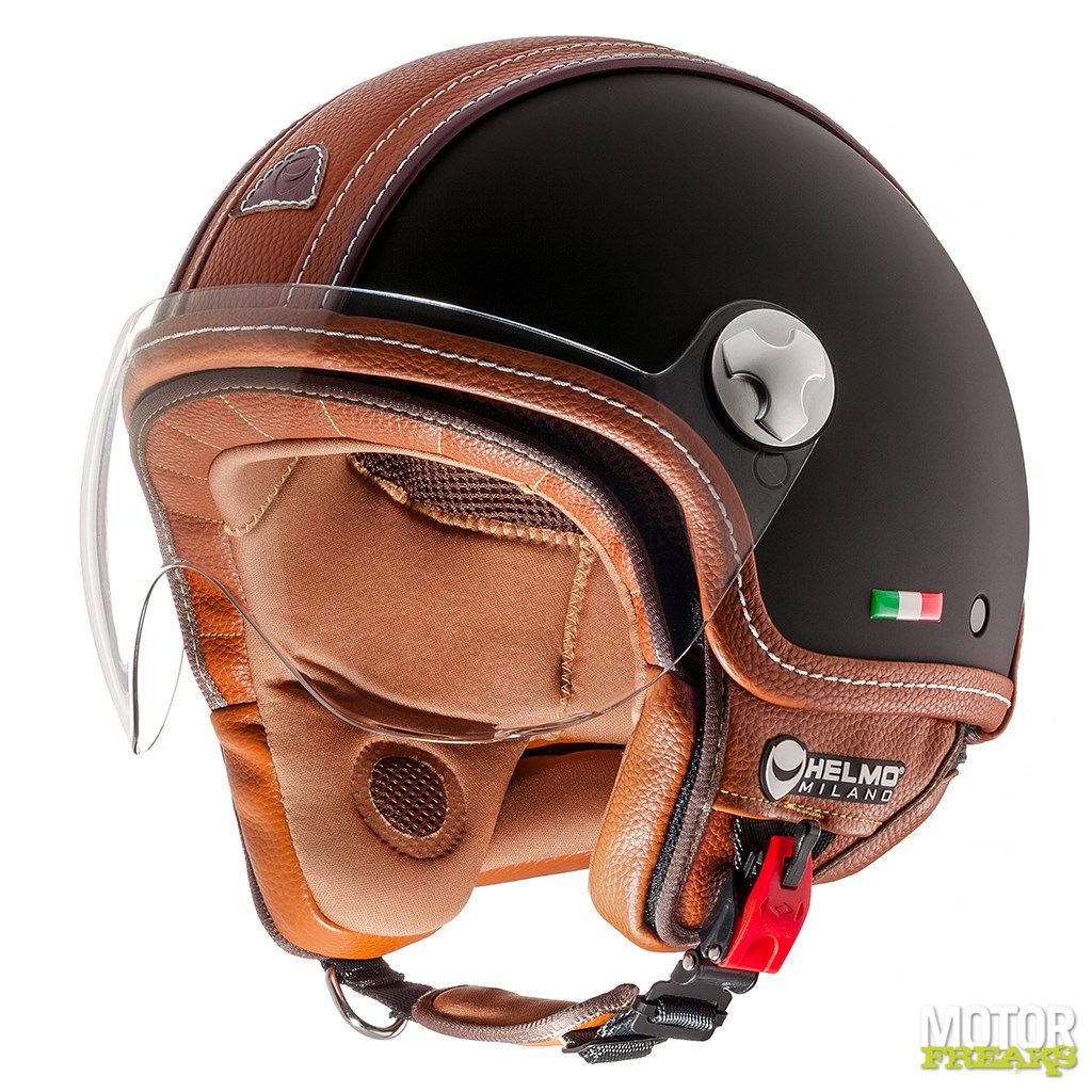 Motorfreaks - Helmo Milano Pelledura: kekke helm voor je Vespa - details