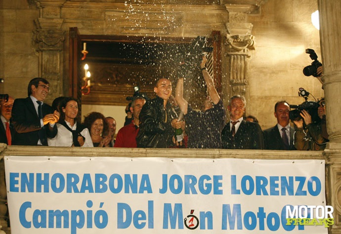 Huldiging Jorge Lorenzo in Mallorca