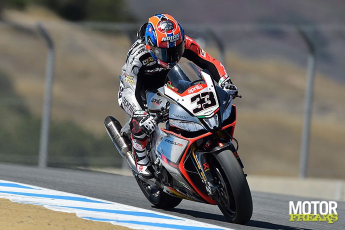 Marco Malandri Laguna Seca Aprilia RSV4