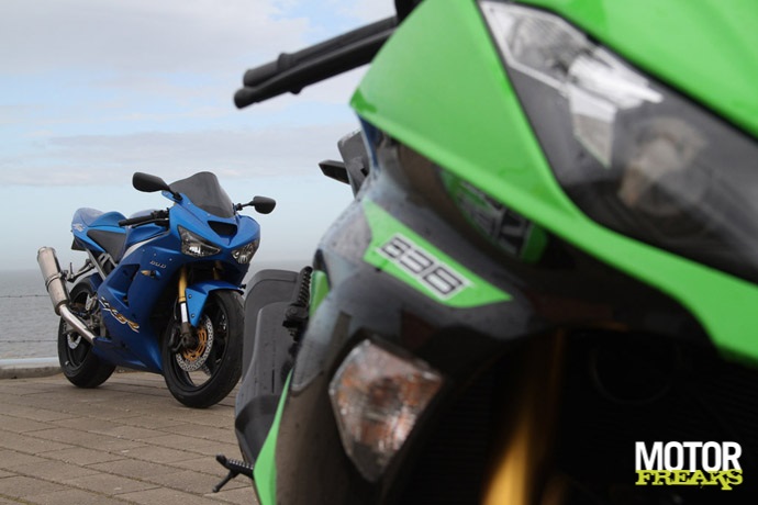 Kawasaki ZX-6R 636 2003 vs 2013