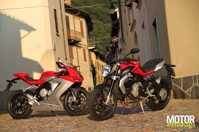 MV Agusta F3 800 versus Brutale 675