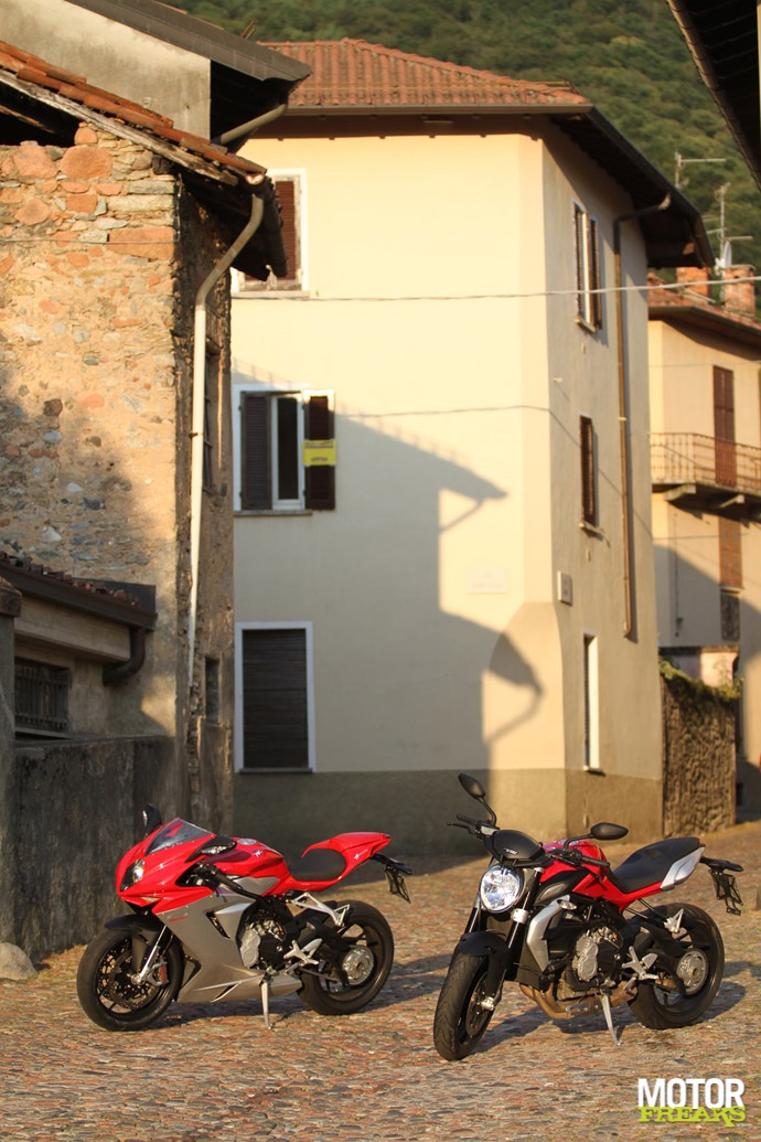 MV Agusta F3 800 versus Brutale 675