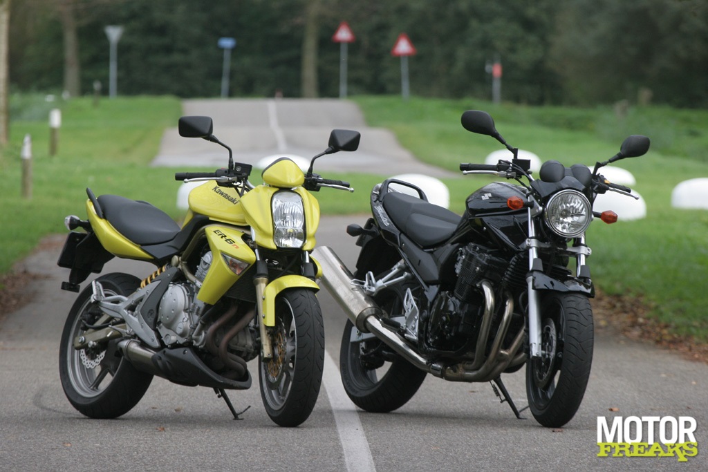 Motorfreaks Test Kawasaki Er 6 N Vs Suzuki Bandit 650 Bloemen