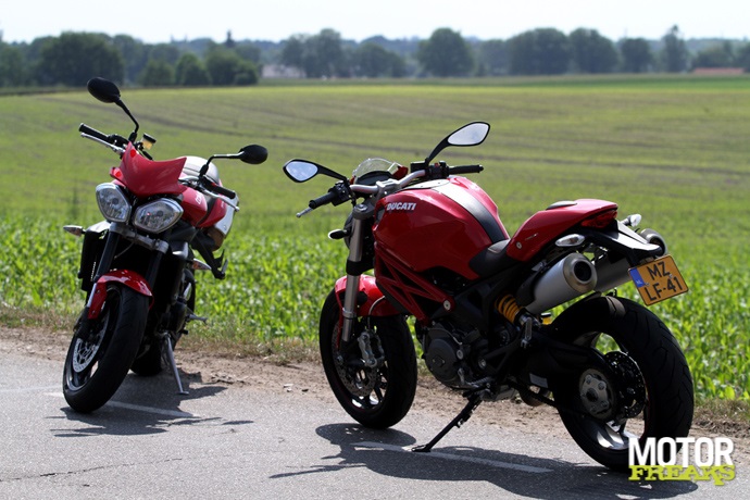 Monster 796 vs. Street Triple R