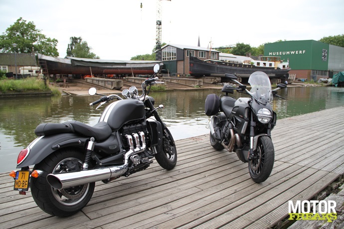 Ducati Diavel Strada vs. Triumph Rocket III Roadster