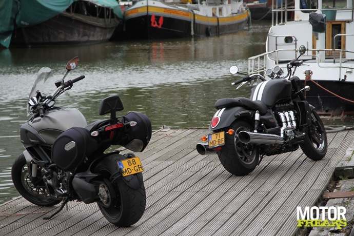 Ducati Diavel Strada vs. Triumph Rocket III Roadster