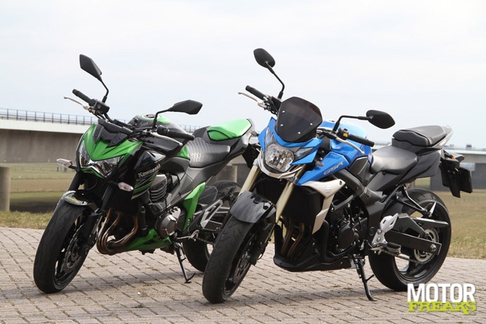 Kawasaki Z800 vs Suzuki GSR750