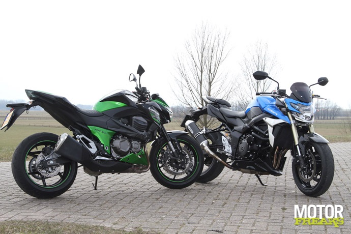 Kawasaki Z800 vs Suzuki GSR750